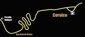 Coroico and San José de Chica ET ET2 map.png