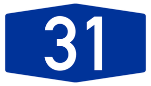 Germany A31 Sign.png