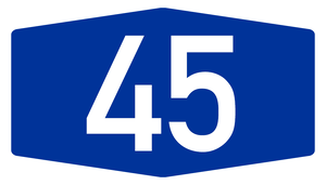 Germany A45 Sign.png