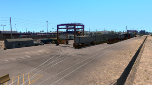 Large railway depot