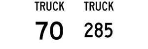 US 70 Truck and US 285 Truck shields.png