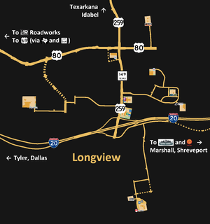 Longview TX map.png