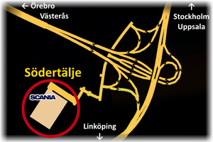 Map of Södertälje