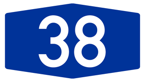 Germany A38 Sign.png
