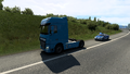 A DAF XF Euro 6 was stopped by the police