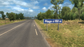 Minor road Péage sign