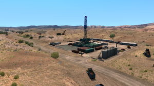 Oil drilling site
