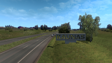 Kaunas entrance sign.png