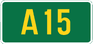 UK A15 sign.png