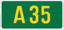 UK A35 sign.png