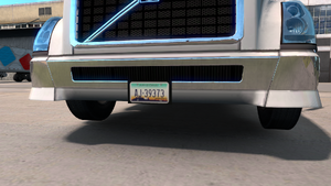 Truck license plate