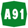 Italy A91 shield.png