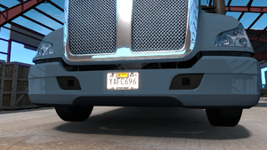Truck license plate