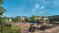 Residential area and bus station