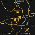This is my first ever map combined with more than one city: Dallas and Fort Worth. The reason to cover two cities in one map was the depots, whether they were part of Dallas or Fort Worth, were so close to each other. This map is probably my largest so far. The original version was uploaded on December 15, 2022.