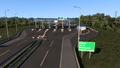 Large toll gate near Osijek